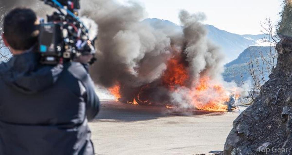 Une Alpine A110 détruite lors d'un tournage Top Gear