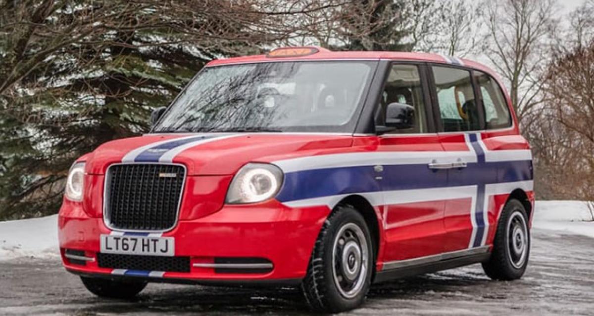 Le taxi anglais électrique de LEVC arrive en Norvège