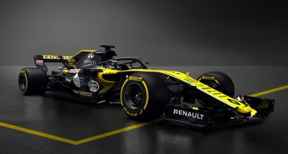 F1 2018 : plus de noir, moins de jaune, voilà la Renault Sport R.S.18
