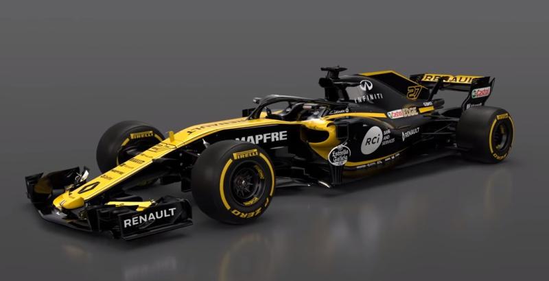  - F1 2018 : plus de noir, moins de jaune, voilà la Renault Sport R.S.18 3