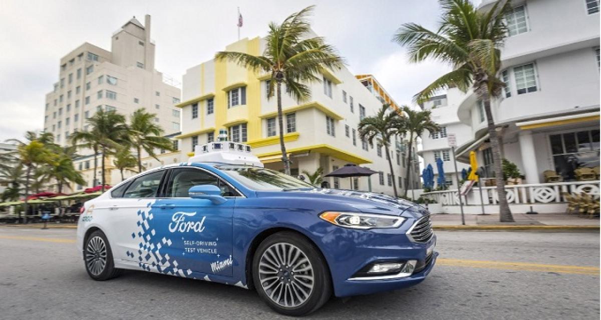 Ford : tests de voiture autonome, la Floride plutôt que la Californie
