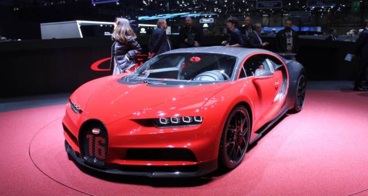 Genève 2018 live : Bugatti Chiron Sport