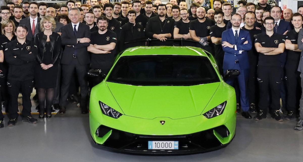 Lamborghini célèbre la 10000e Huracan