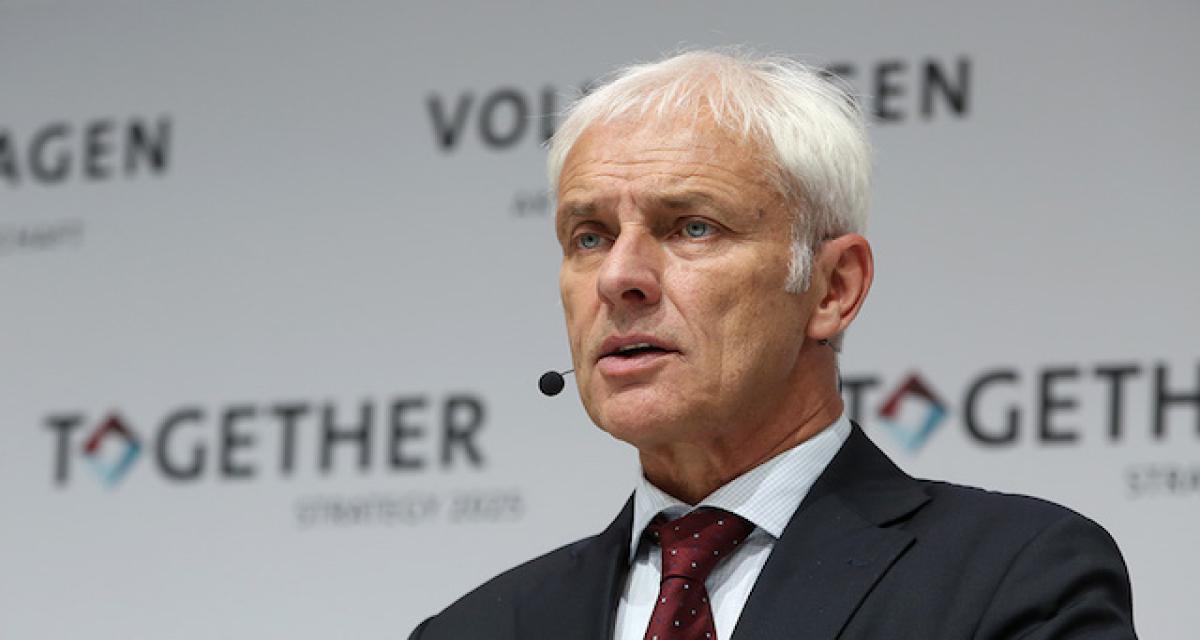 VW : Matthias Müller justifie son salaire par le risque d'être emprisonné
