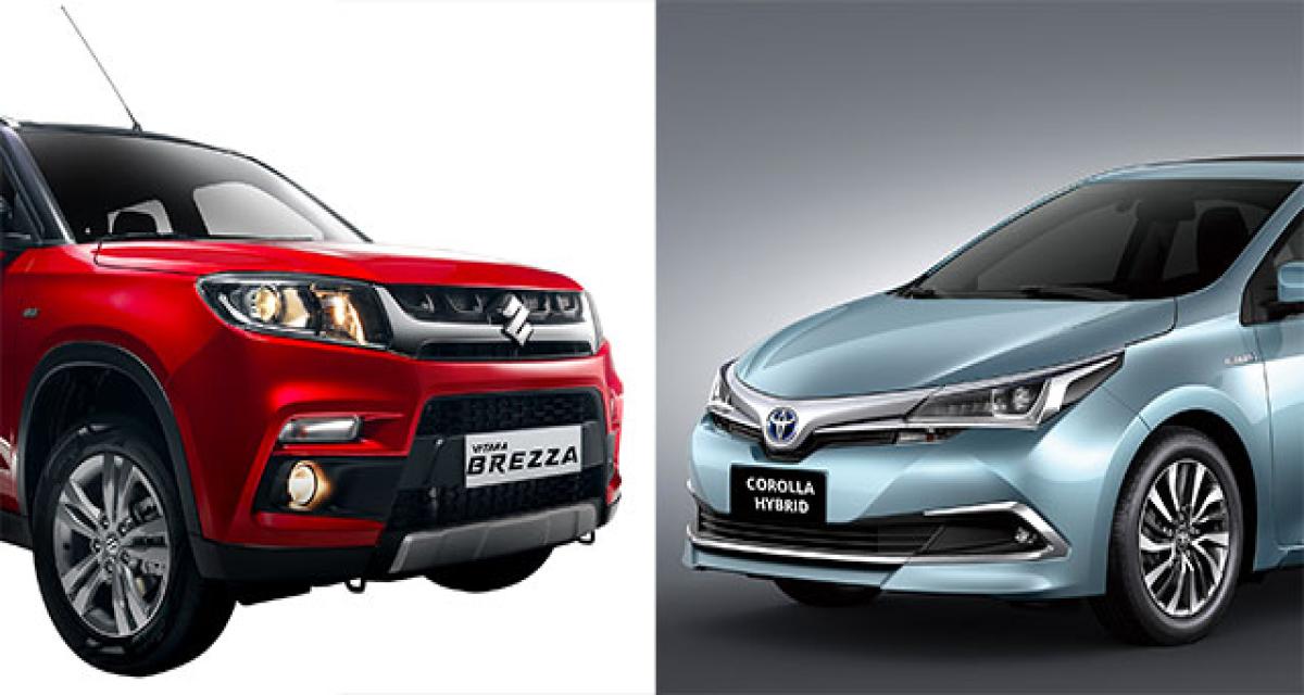 Suzuki et Toyota vont échanger des véhicules en Inde