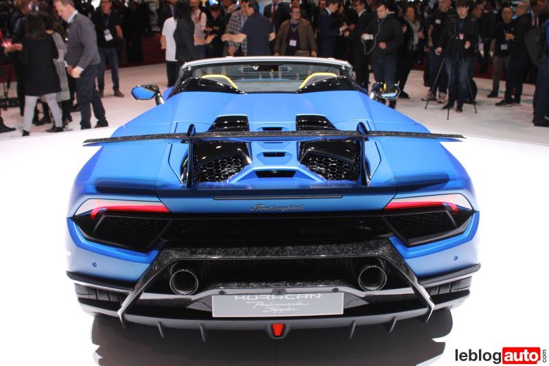  - Genève 2018 Live : Lamborghini Huracán Performante Spyder 1