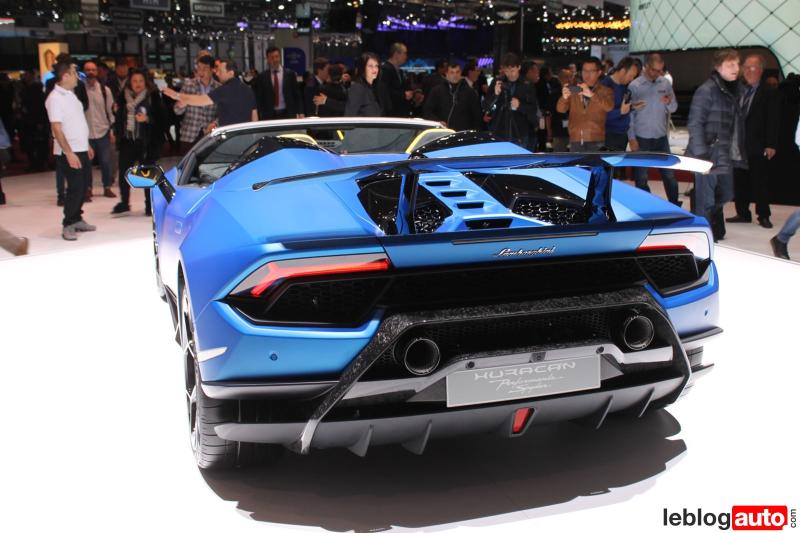  - Genève 2018 Live : Lamborghini Huracán Performante Spyder 1