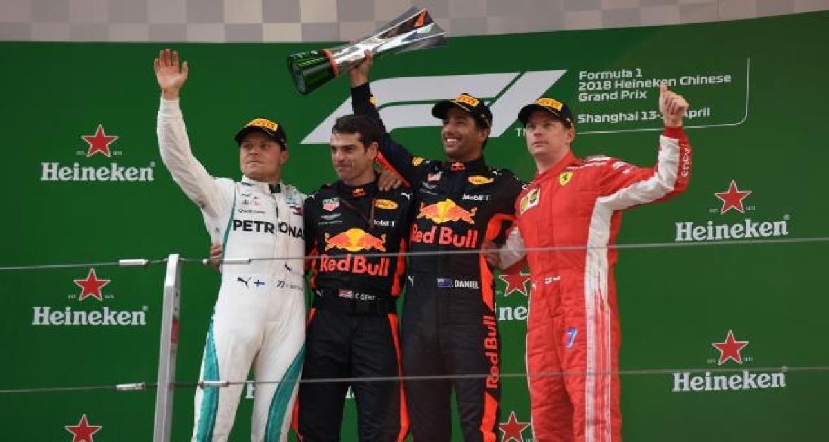 F1 Chine 2018 : Ricciardo et Red Bull créent la surprise