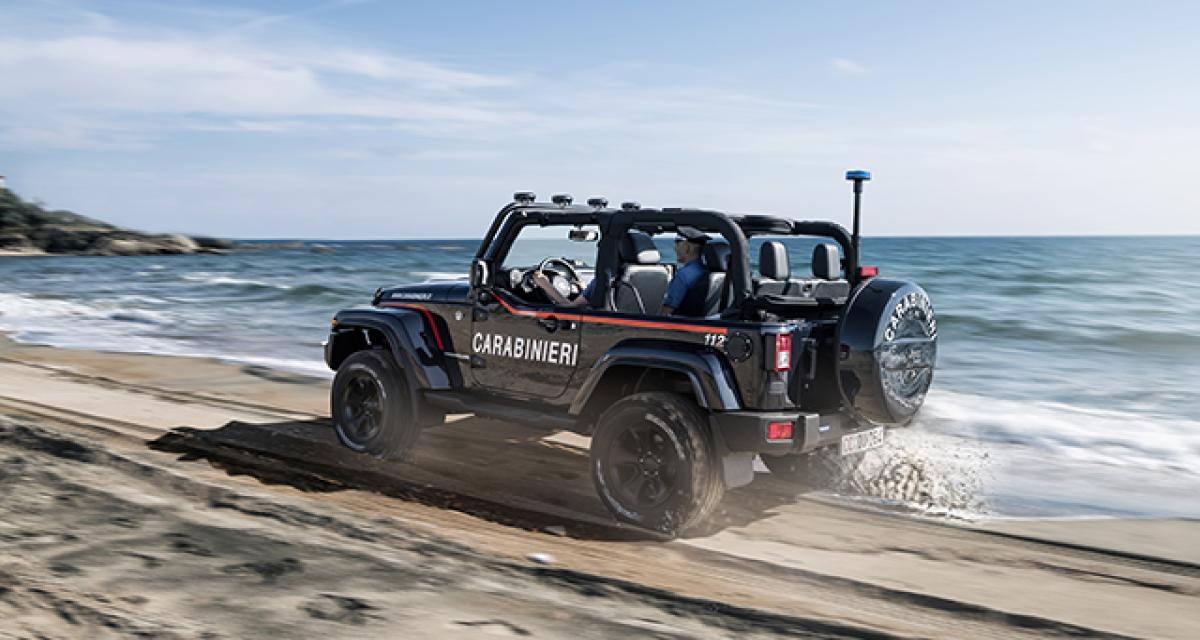 Une Jeep Wrangler pour les plages italiennes