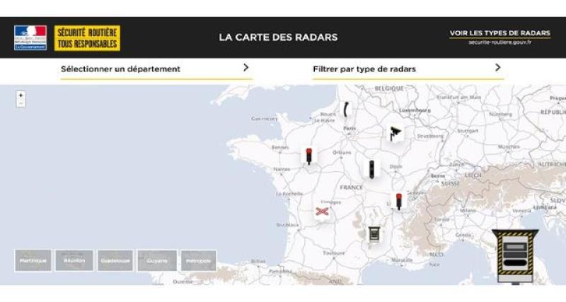  - La Sécurité Routière publie la carte officielle des radars, mais le site ne fonctionne pas