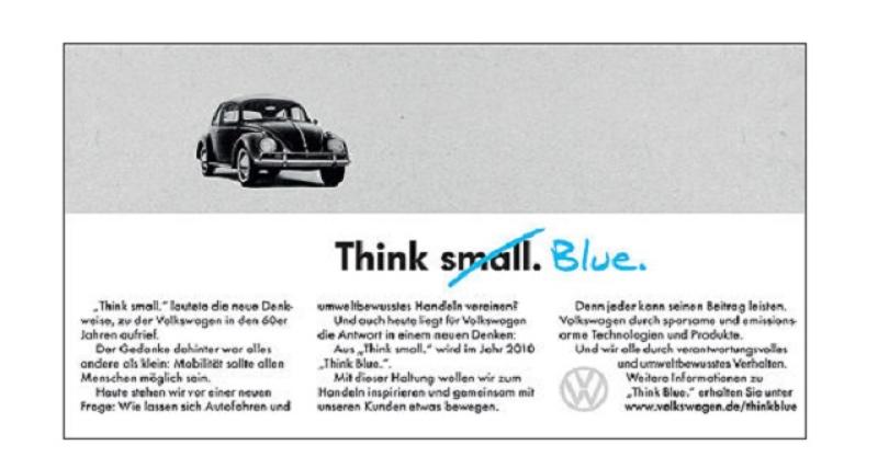  - Dieselgate : VW critiqué par l'UE pour son "Think small"