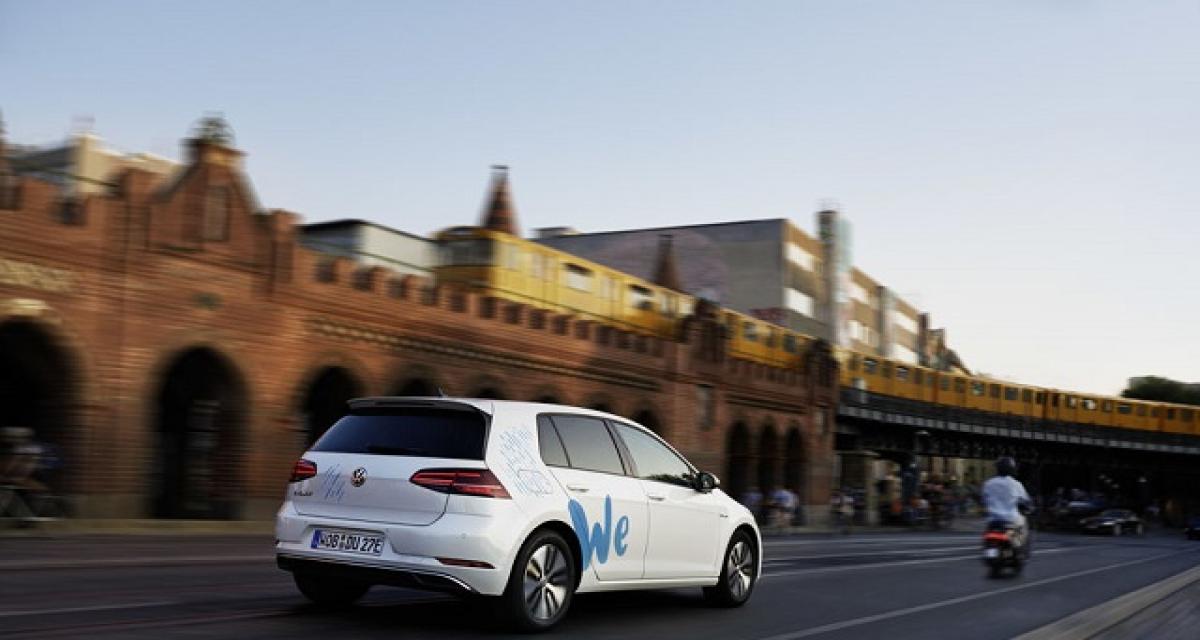 1.500 e-Golf pour un service d'autopartage VW à Berlin