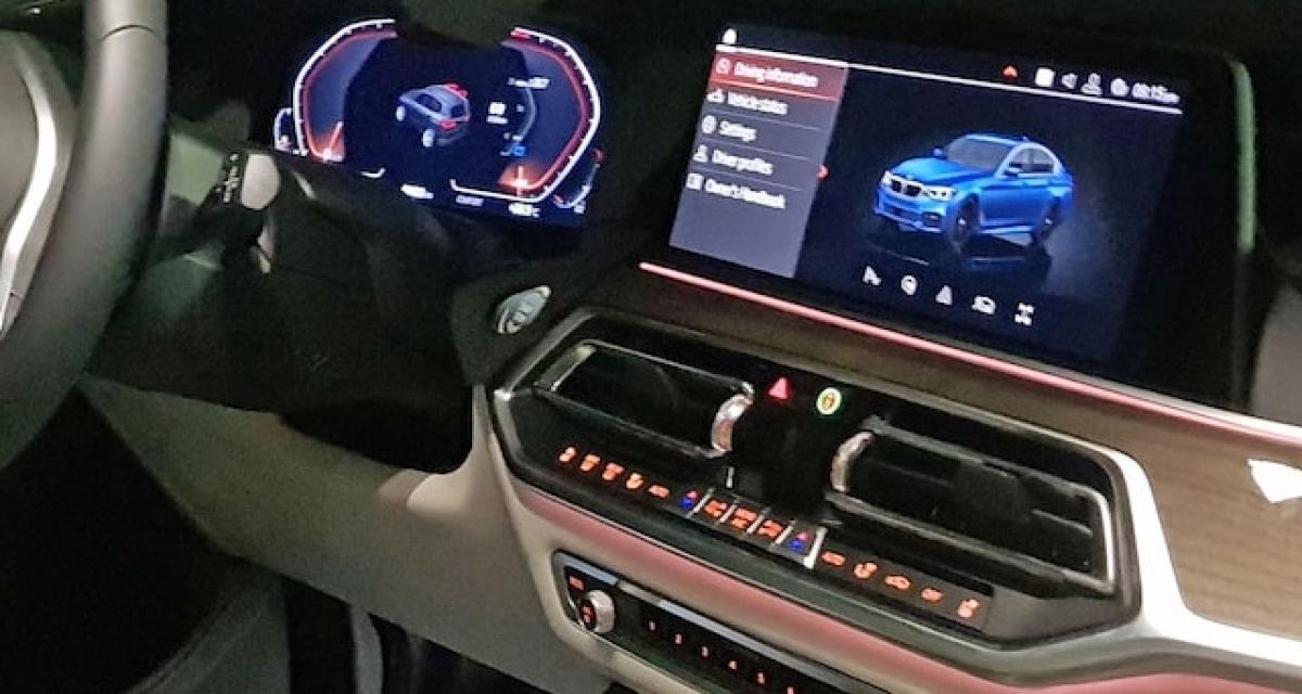 Spyshots : le BMW X7 dévoile son intérieur