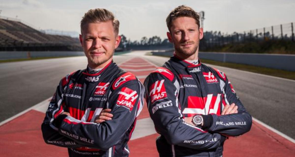 F1 2019 : Grosjean et Magnussen reconduits chez Haas