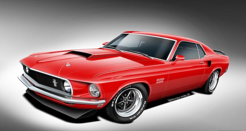  - Classic Recreations dévoilera une Ford Mustang Boss 429 Continuation  au SEMA