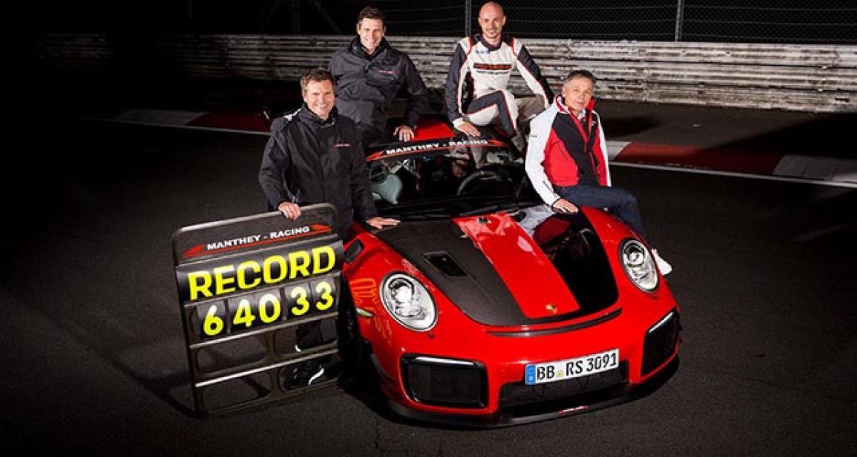 Porsche 911 GT2 RS MR : record sur le Nürburgring