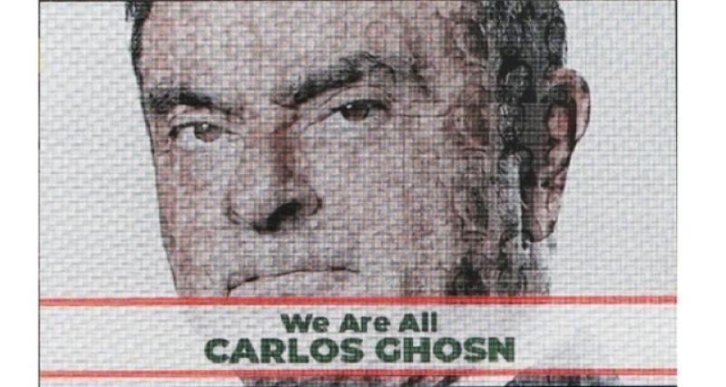  - "Nous sommes tous Carlos Ghosn" affiche le Liban