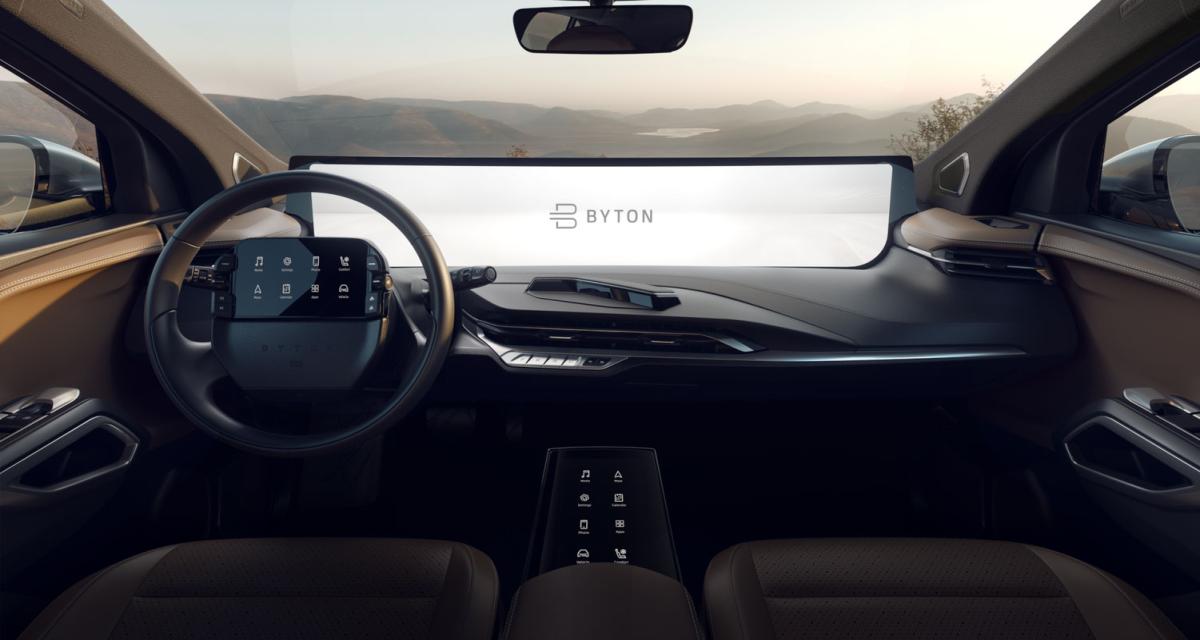 L'intérieur du SUV Byton M-Byte et son écran géant