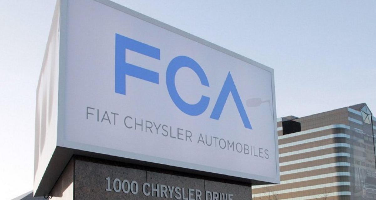 Emissions: Fiat Chrysler va payer 650 millions pour solder des poursuites aux USA