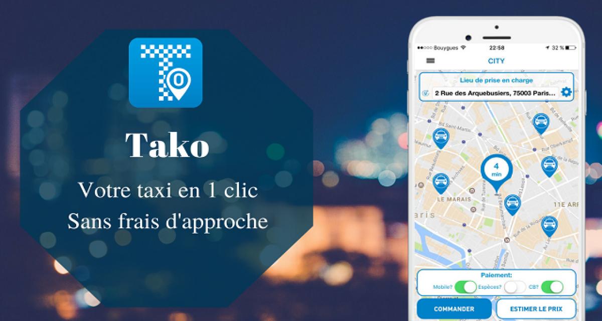 La start-up Tako lève 475.000 euros pour prendre un taxi en un clic