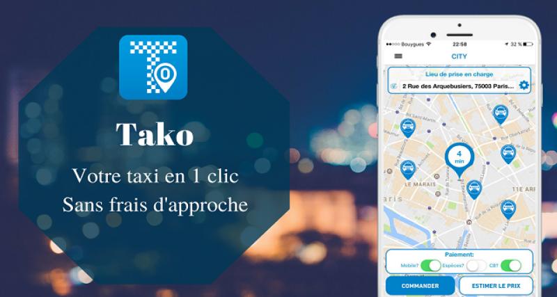  - La start-up Tako lève 475.000 euros pour prendre un taxi en un clic