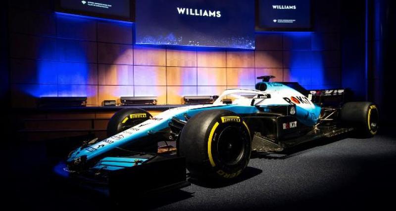  - F1 2019 : une Williams "FW42" ciel et blanc