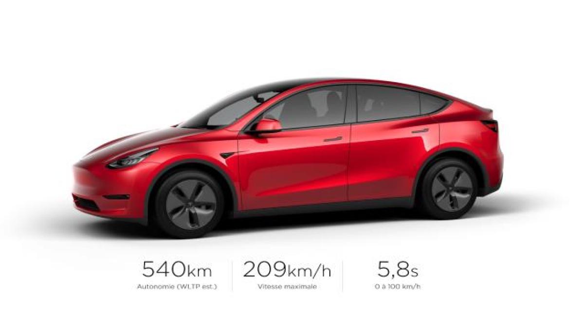 La Tesla Model Y a un prix en France