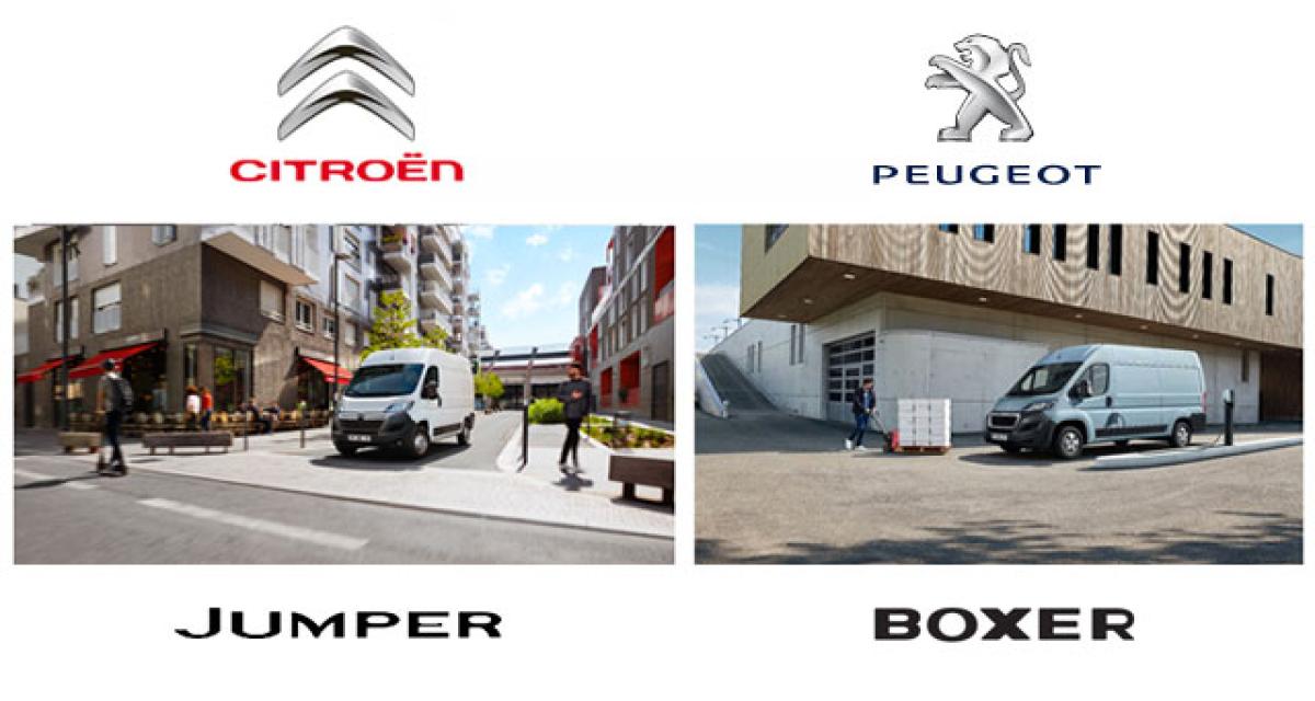 Les Peugeot Boxer & Citroën Jumper aussi en électrique