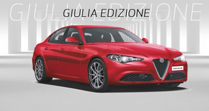  - Alfa Romeo Giulia "Edizione": entrée de gamme bien équipée