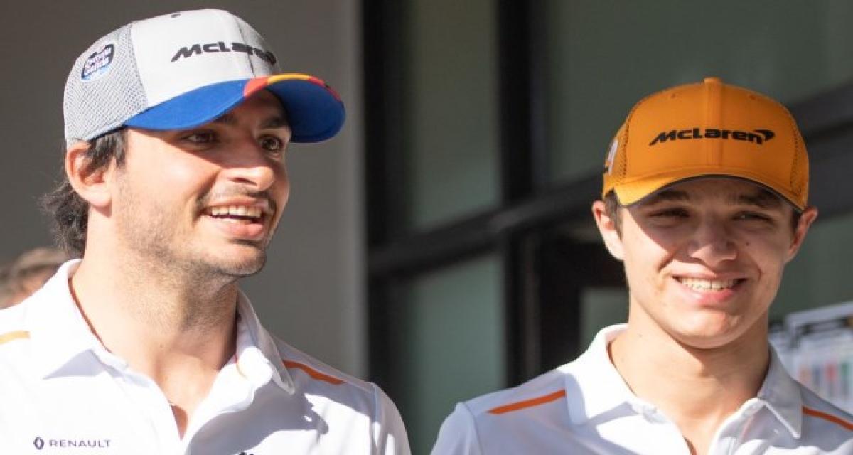 F1 2020 : McLaren joue la stabilité avec Sainz et Norris
