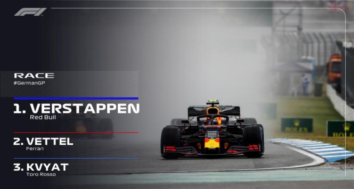 F1 - Allemagne 2019 : Verstappen passe la 7e