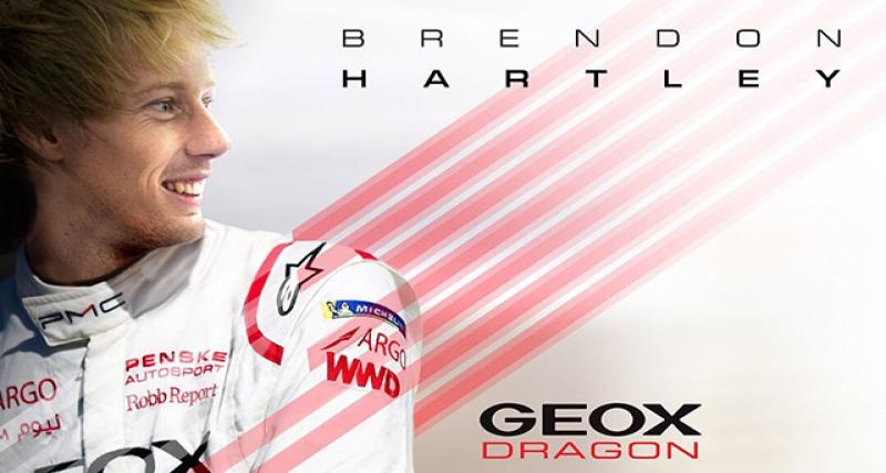  - Formule E : Brendon Hartley chez Dragon