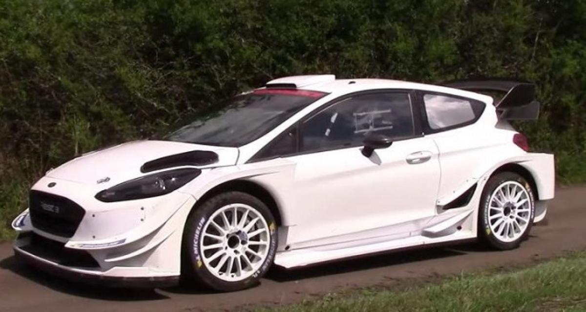 Valtteri Bottas teste une Fiesta WRC en Allemagne