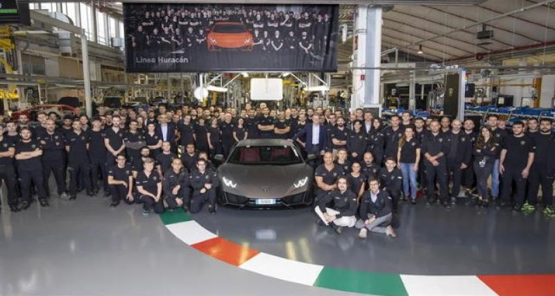 - Record de production pour la Lamborghini Huracán
