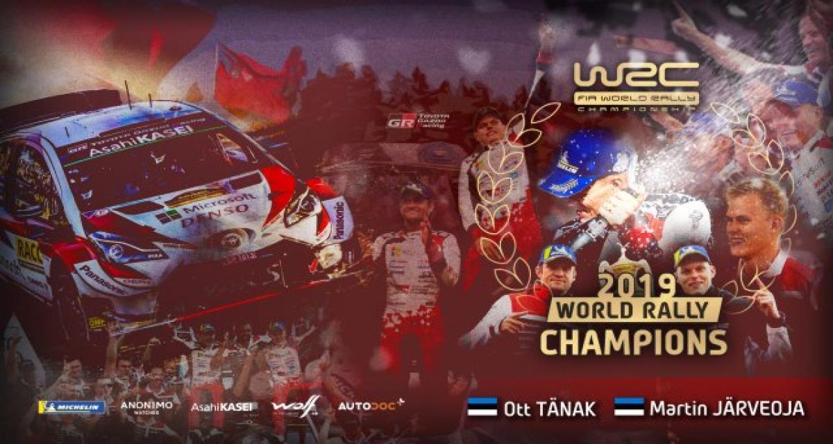 WRC Espagne 2019 : Ott Tänak et Martin Järveoja champions du monde