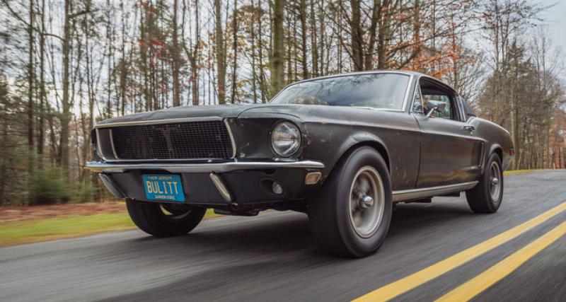 La Mustang conduite par Steve McQueen dans "Bullitt" vendue 3,7 millions de dollars