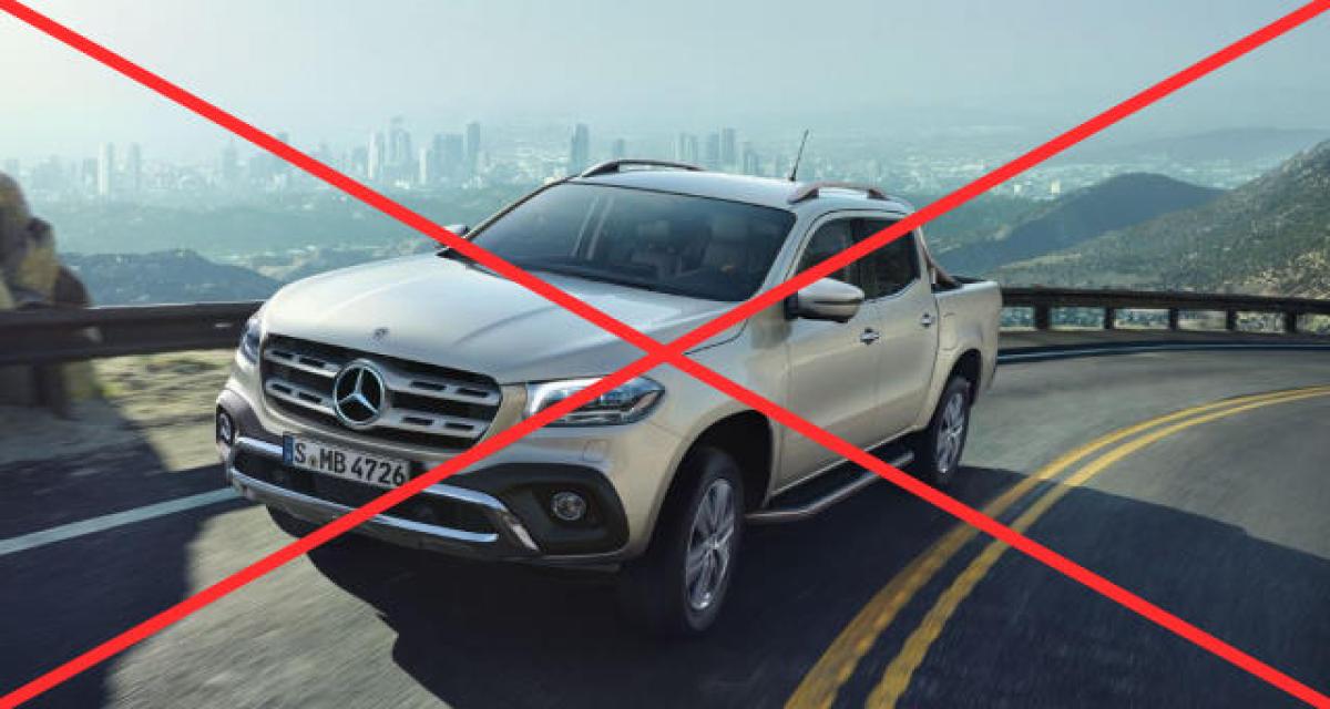 Mercedes débranche le pick-up Classe X en mai 2020