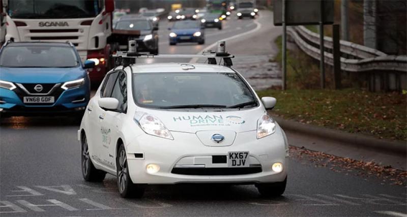  - Une Nissan Leaf autonome réalise 370 kms au Royaume-Uni