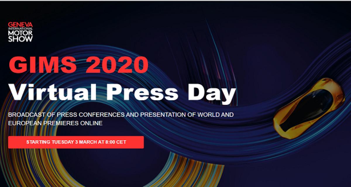 Genève 2020 : conf de presse et présentations via plateforme virtuelle