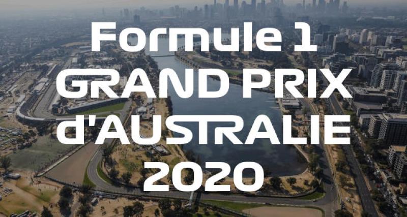  - F1 - Australie 2020 : présentation