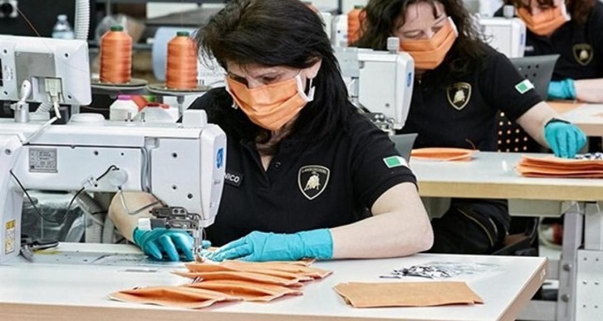 Lamborghini produit masques et visières contre le Covid-19