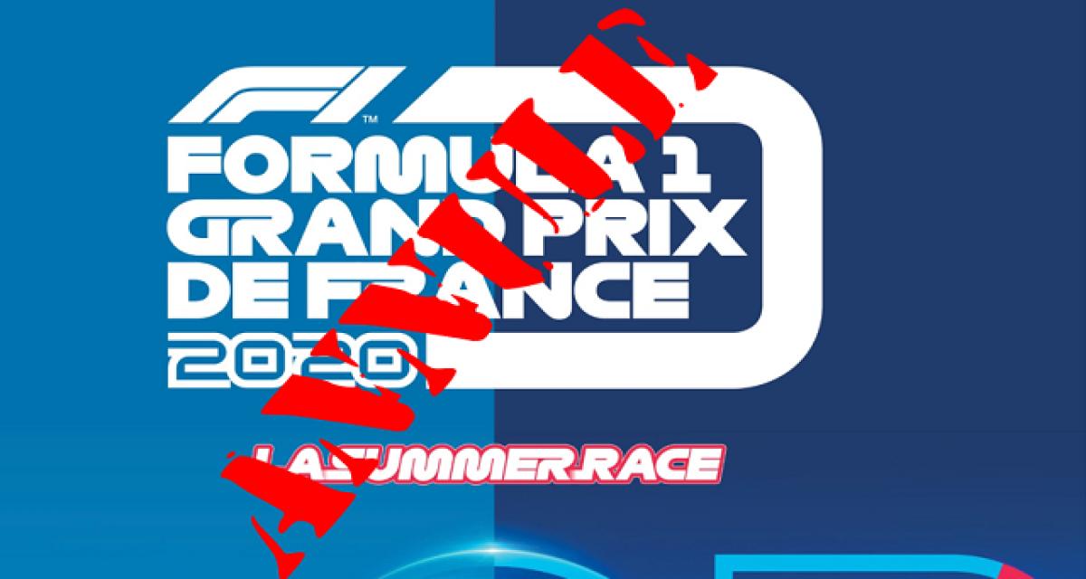 F1 : le GP de France annulé, reprise espérée en Juillet