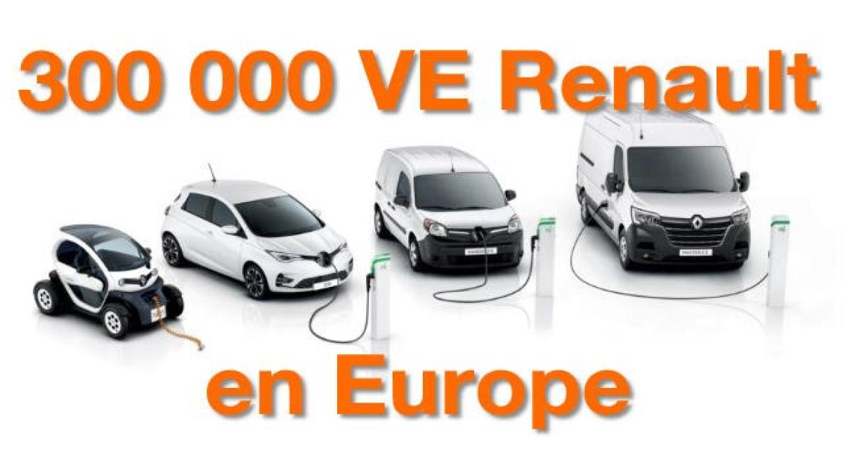 300 000 véhicules électriques vendus pour Renault