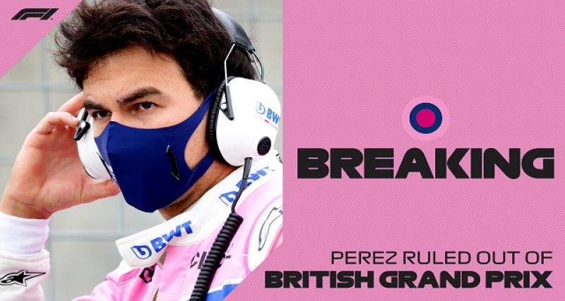  - F1 : Sergio Perez testé positif au Covid-19 !