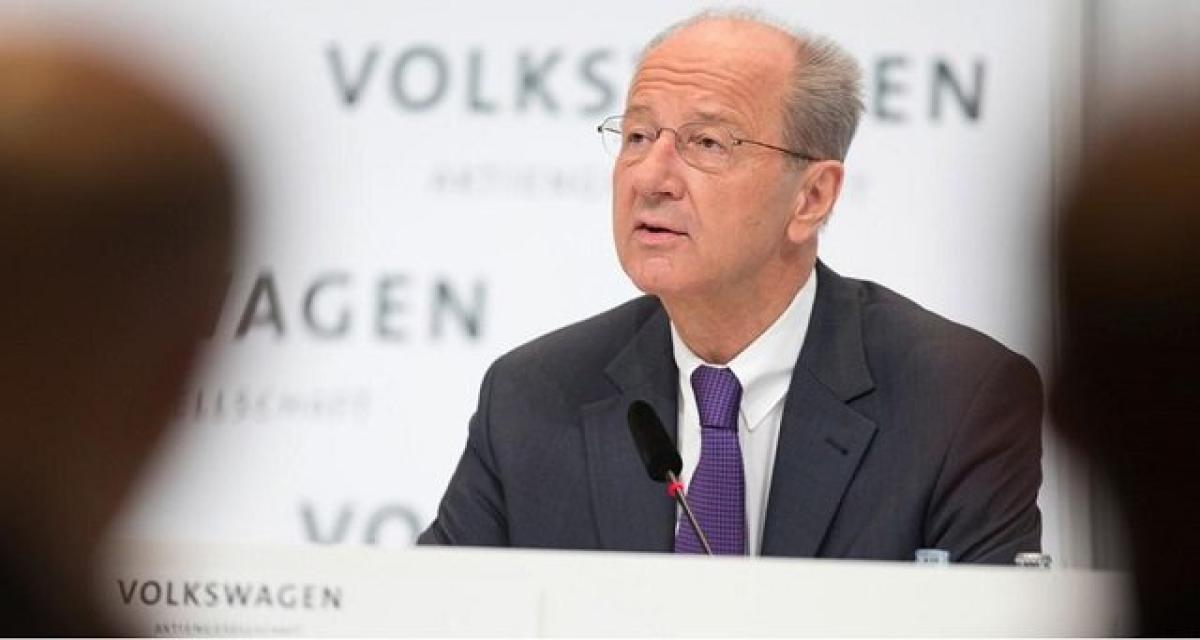 Dieselgate: Pötsch, ex-dirigeant de VW doit payer 1,5 M d'euros