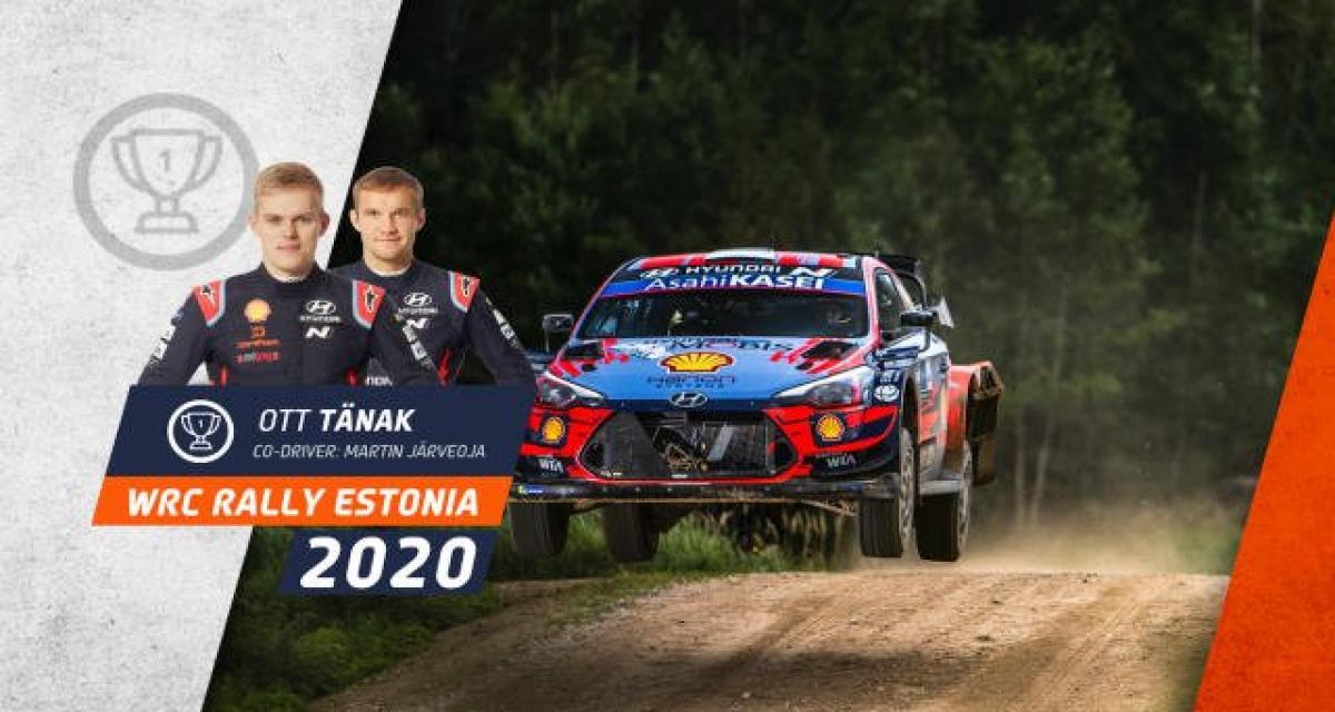 WRC Estonie 2020 : Tänak repart pied au plancher