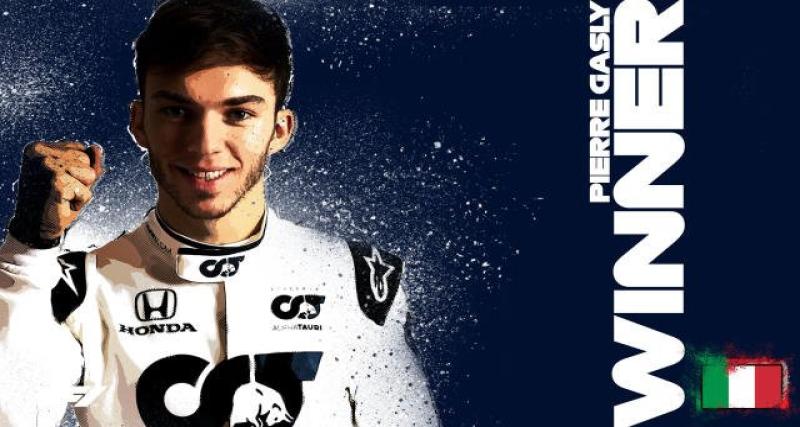  - F1 Italie 2020 : Pierre Gasly, au nom d'Anthoine Hubert
