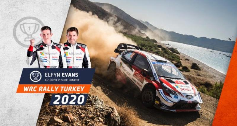  - WRC Turquie 2020 : Evans devance Neuville et Loeb