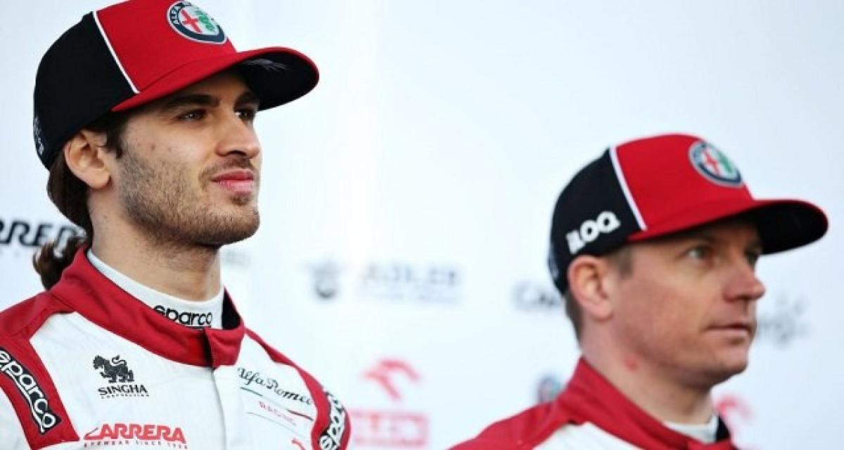 F1 : Alfa Romeo continue avec Raikkonen et Giovinazzi
