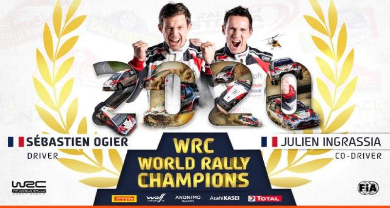  - WRC 2020 : Ogier et Ingrassia titrés pour la 7e fois